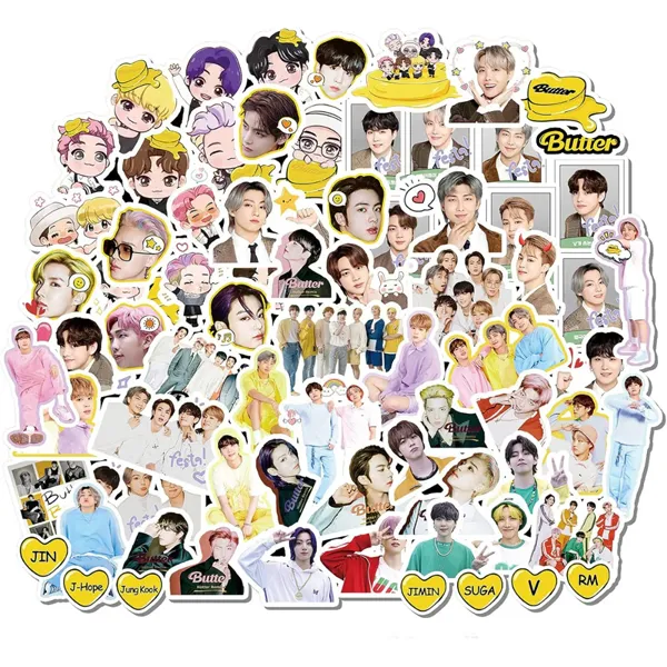 BTS - Butter Stickers 73 ks Nálepky