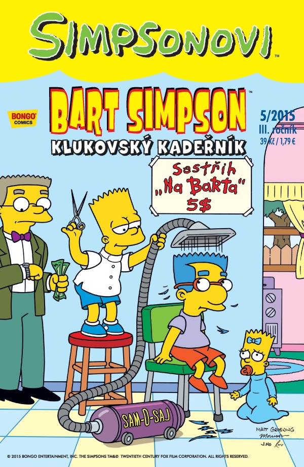 CREW Simpsonovi: Bart Simpson 05/2015 - Klukovský kadeřník