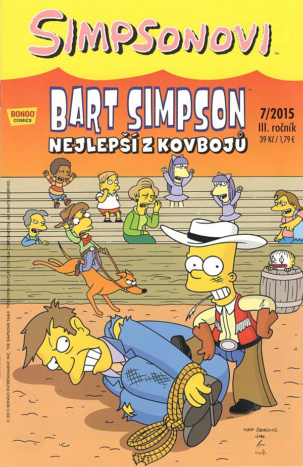 CREW Simpsonovi: Bart Simpson 07/2015 - Nejlepší z kovbojů