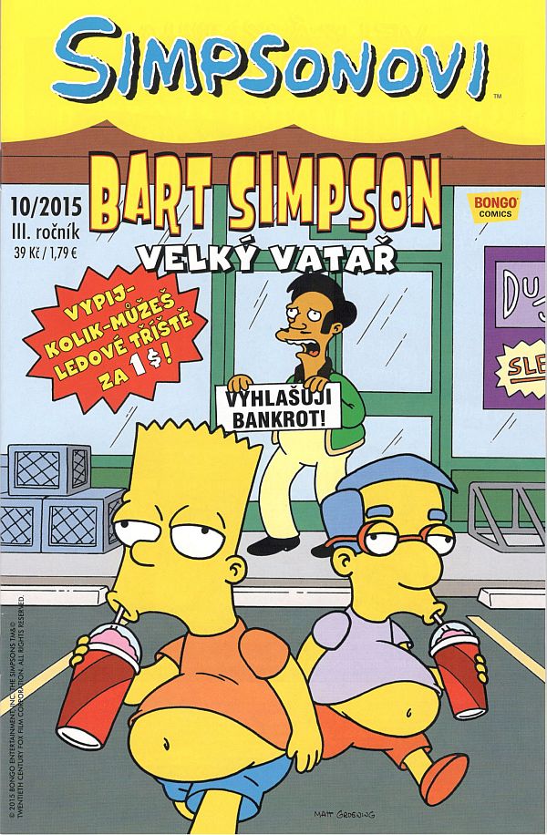 CREW Simpsonovi: Bart Simpson 10/2015 - Velký vatař