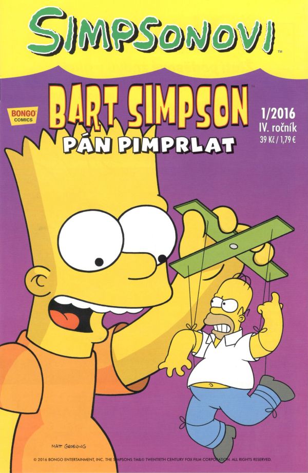 CREW Simpsonovi: Bart Simpson 01/2016 - Pán Pimprlat
