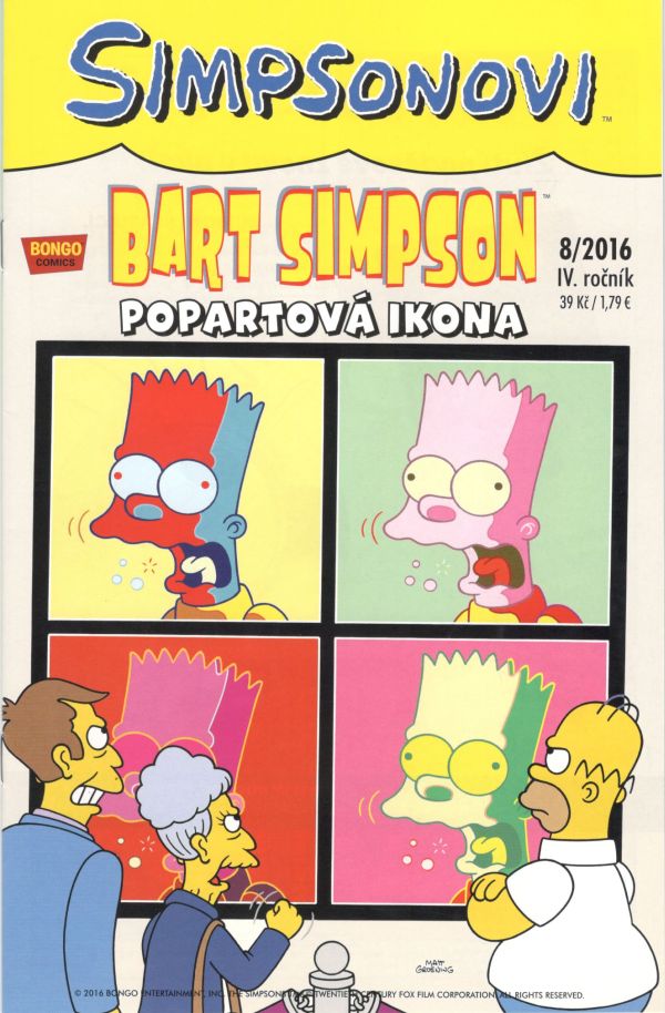 CREW Simpsonovi: Bart Simpson 08/2016 - Popartová ikona