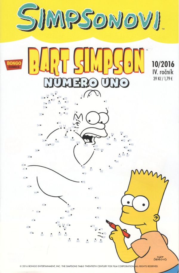 CREW Simpsonovi: Bart Simpson 10/2016 - Numero uno