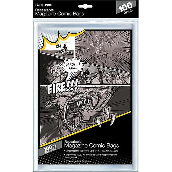 Obaly na komiksy Ultra Pro Current Size Re-Sealable (100 Bags)