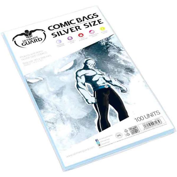 Obaly na komiksy Ultimate Guard Comic Bags Re-Sealable Silver Size (100)