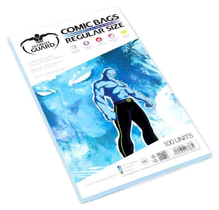 Obaly na komiksy Ultimate Guard Comic Bags Re-Sealable Regular Size (100)
