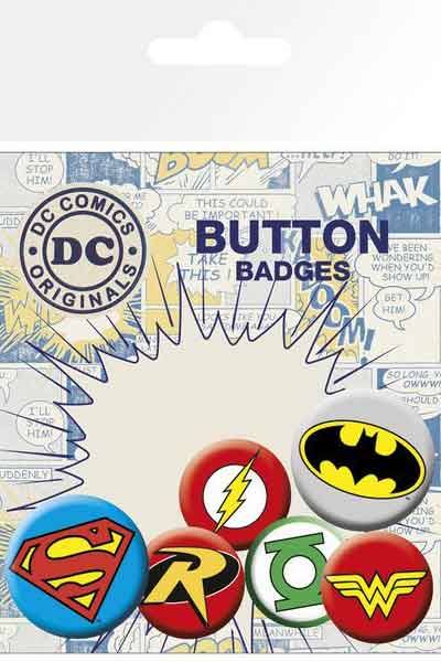 GBeye DC Comics Odznaky Logos (6-Pack)