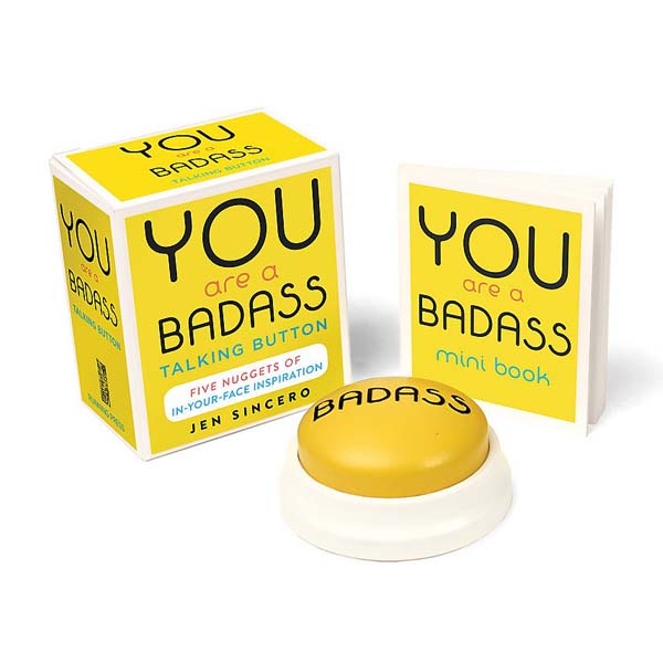 Running Press You Are a Badass Talking Button (Miniature Editions)