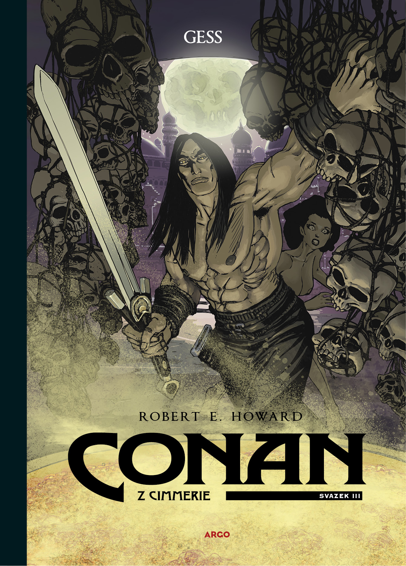 Argo Conan z Cimmerie 3 (komiks, žltá obálka s lebkami)