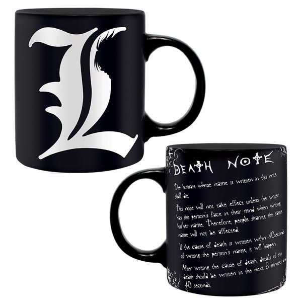 Abysse Corp Death Note Šálka Symbol L and rules