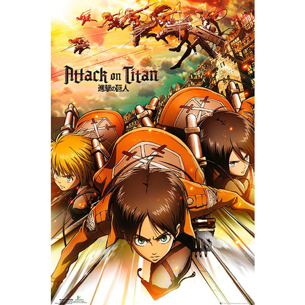 Abysse Corp Attack on Titan Attack Poster 91,5 x 61 cm