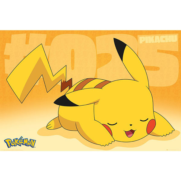 Abysse Corp Pokémon Pikachu Poster Asleep (91,5 x 61 cm)