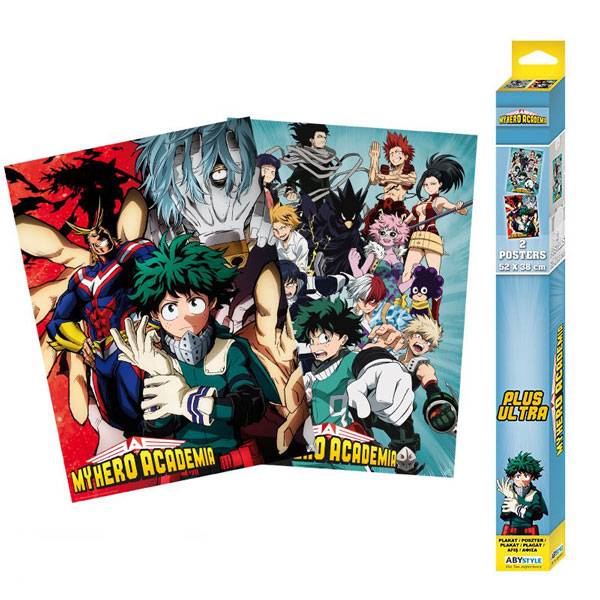Abysse Corp My Hero Academia Artworks Posters 2-Pack 52 x 38 cm