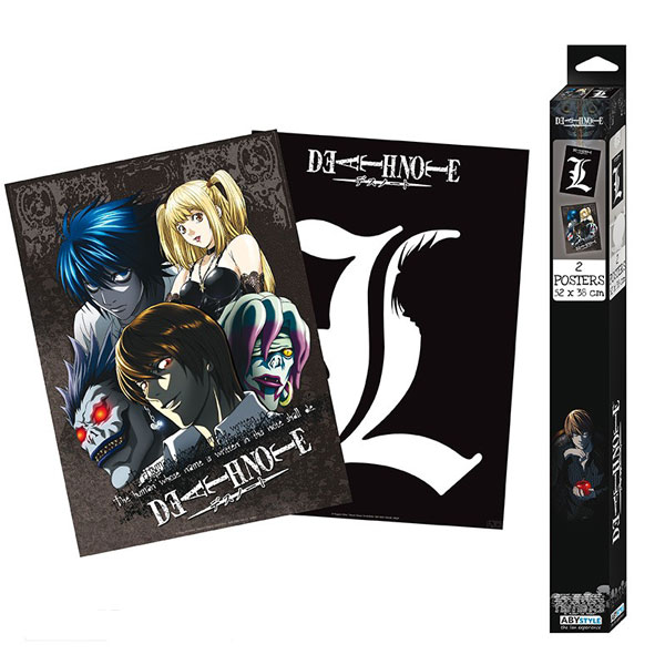 Abysse Corp Death Note L & Group Posters 2-Pack 52 x 38 cm