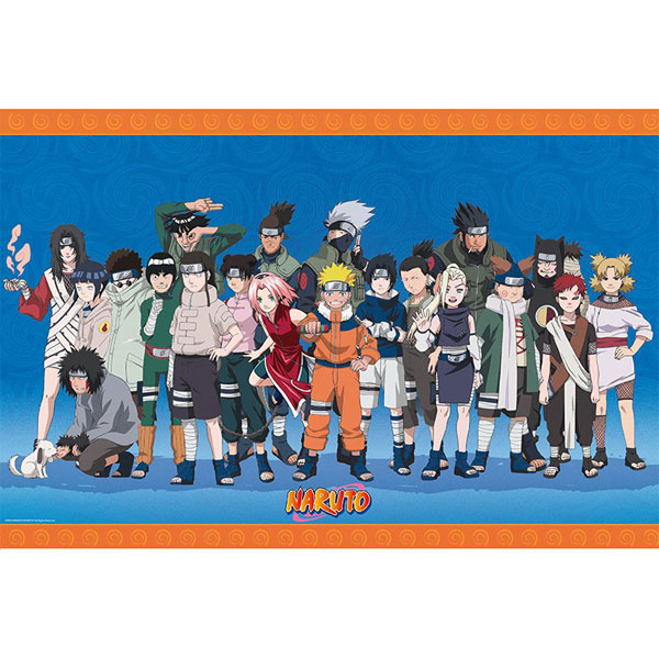 Abysse Corp Naruto Poster Konoha ninjas 91,5 x 61 cm