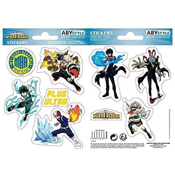 Abysse Corp My Hero Academia Heroes Villains Nálepky 2-Pack (16 x 11cm)