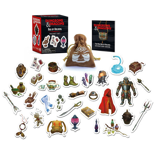Running Press Dungeons & Dragons: Bag of Holding Magnet Set (Miniature Editions)