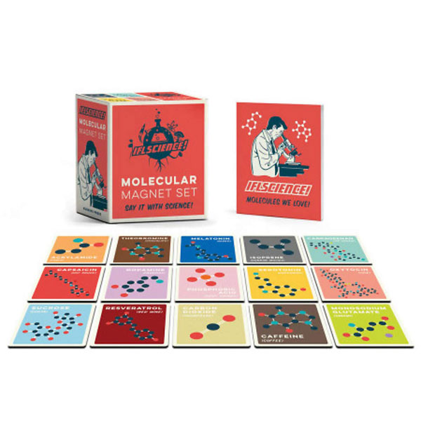 Running Press IFLScience Molecular Magnet Set Say It With Science! Miniature Editions