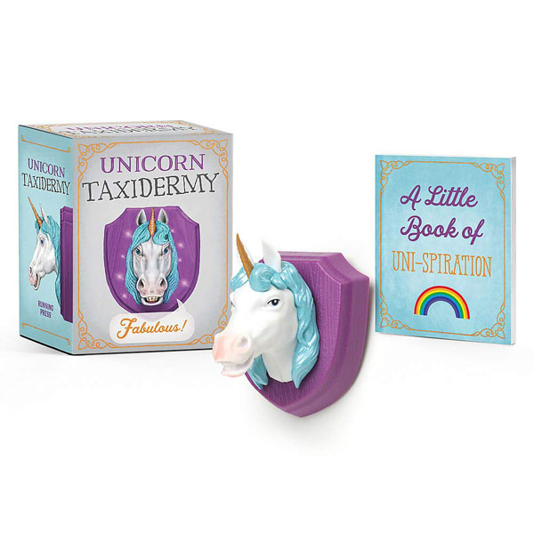 Running Press Unicorn Taxidermy With sound! Miniature Editions