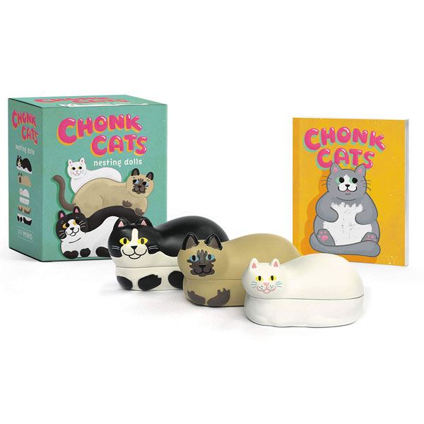 Running Press Chonk Cats Nesting Dolls Miniature Editions