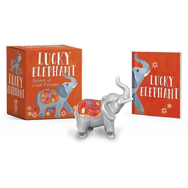 Running Press Lucky Elephant Bearer of Good Fortune Miniature Editions