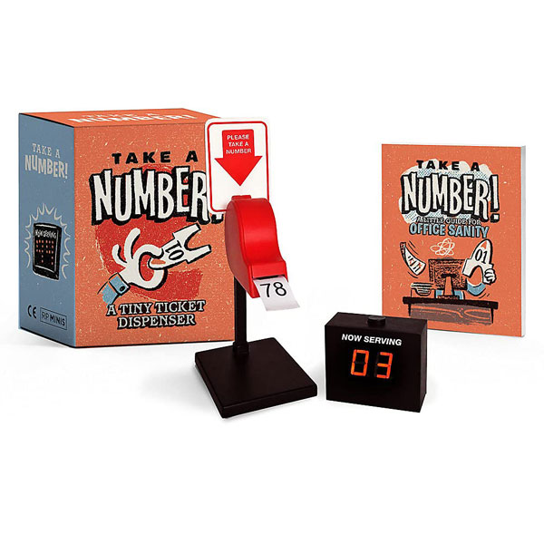 Running Press Take a Number!: A Tiny Ticket Dispenser Miniature Editions
