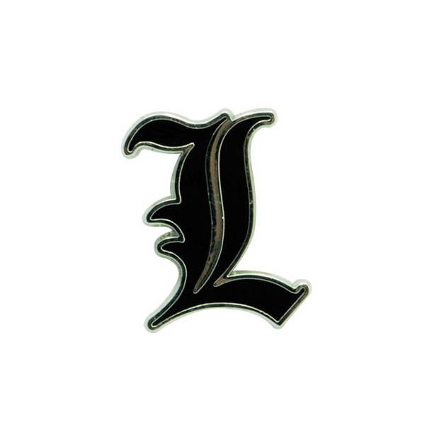 Abysse Corp Death Note Pin Symbol L Odznak kovový