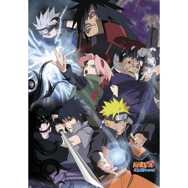 Abysse Corp Naruto Shippuden Group Ninja War Poster 91,5 x 61 cm