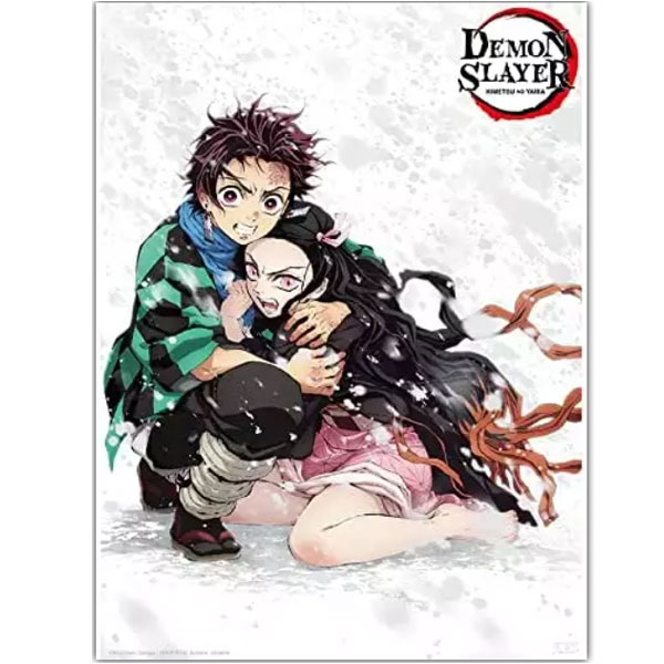 Abysse Corp Demon Slayer Tanjiro & Nezuko Snow Poster 91,5 x 61 cm