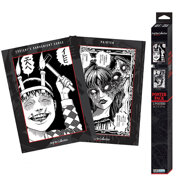 GBeye Junji Ito Souichi and Tomie Posters 2-Pack 52 x 38 cm