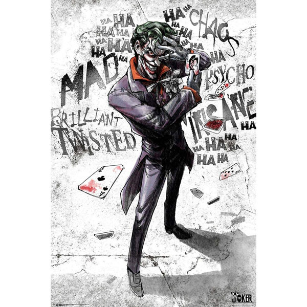 GBeye DC Comics Joker Type Poster 91,5 x 61 cm