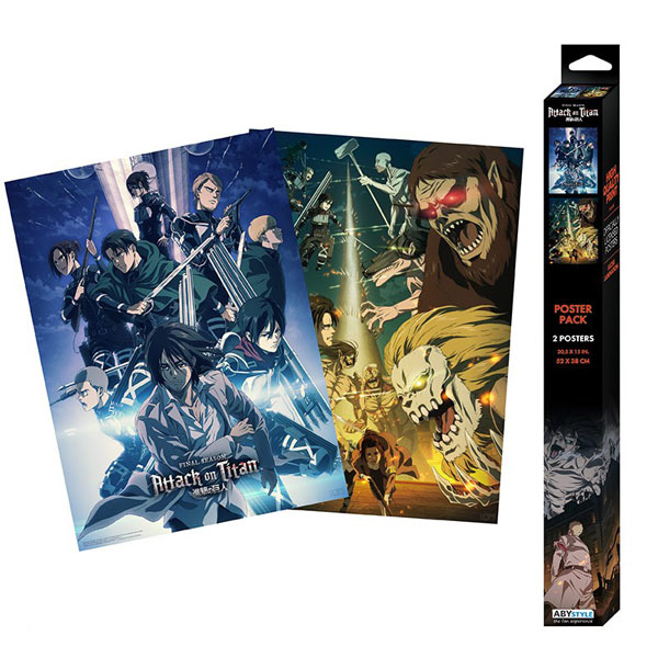 GBeye Attack on Titan Season 4 Posters 2-Pack 52 x 38 cm
