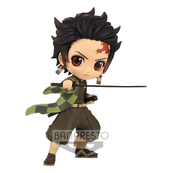 Banpresto Demon Slayer Kimetsu no Yaiba Q Posket Mini Figure Tanjiro Kamado III Ver. B 13 cm