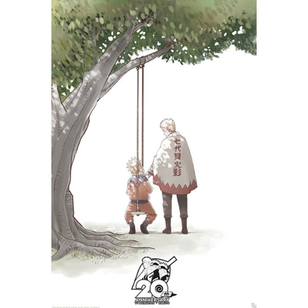 GBeye Naruto Shippuden 20 years anniversary Poster 91,5 x 61 cm
