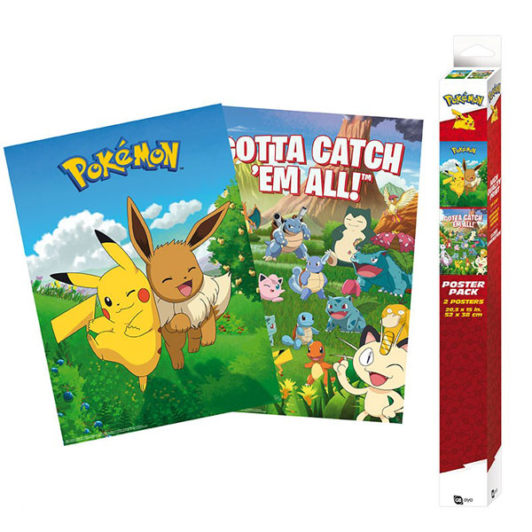 GBeye Pokémon Environments Posters 2-Pack 52 x 38 cm