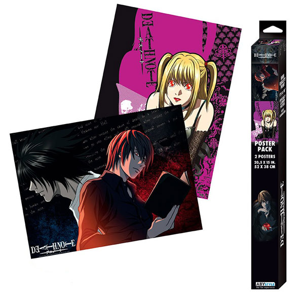 Abysse Corp Death Note L vs Light and Misa Posters 2-Pack 52 x 38 cm