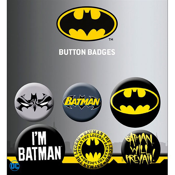 GBeye DC Comics Batman Odznaky Mix 6-Pack