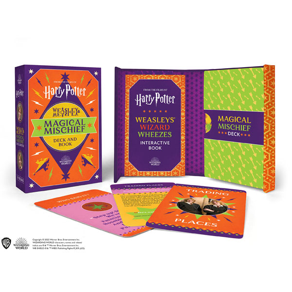 Running Press Harry Potter Weasley and Weasley Magical Mischief Deck and Book