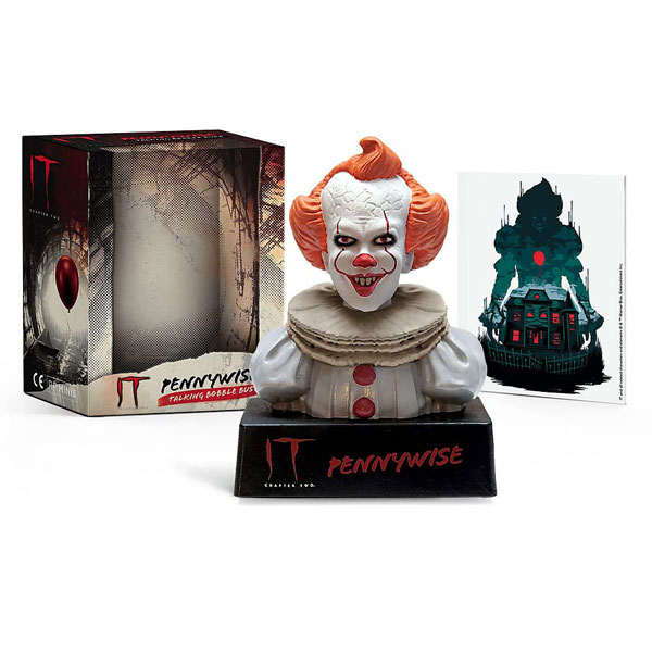 Running Press Stephen King's It Pennywise Talking Bobble Bust Miniature Editions