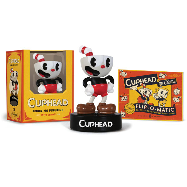 Running Press Cuphead Bobbling Figurine: With Sound! Miniature Editions