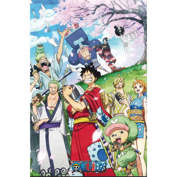 GBeye One Piece Wano Poster 91,5 x 61 cm