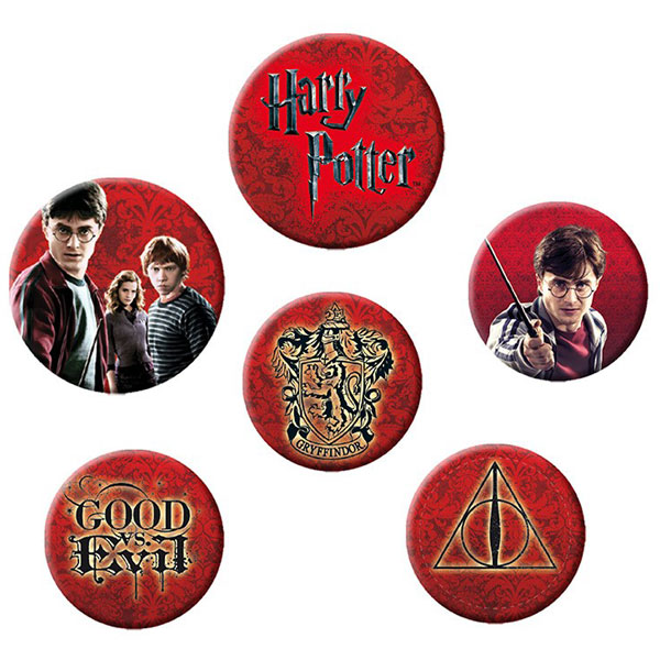 Harry Potter Icon Pack Odznaky 6-Pack