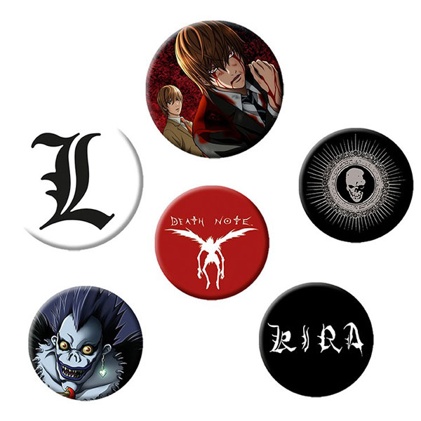 Abysse Corp Death Note Mix Odznaky 6-Pack