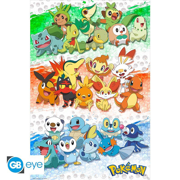 GBeye Pokémon First Partners Poster 91,5 x 61 cm