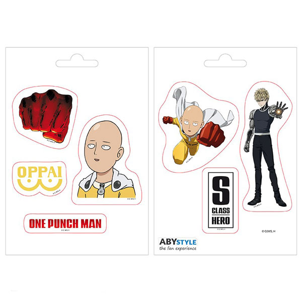 Abysse Corp One-Punch Man Nálepky 2-Pack (16 x 11cm)