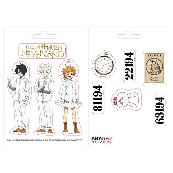 Abysse Corp Promised Neverland Nálepky 2-Pack (16 x 11cm)