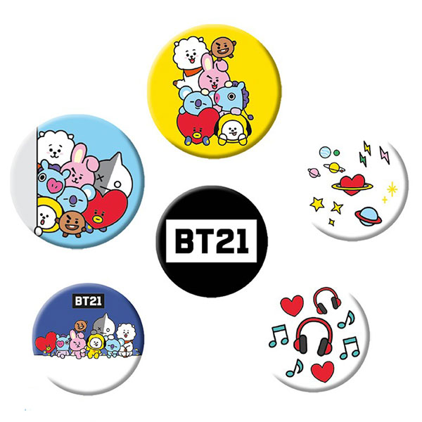 GBeye BT21 Mix Odznaky 6-Pack