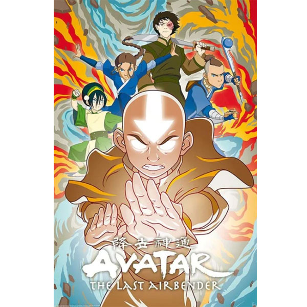 GBeye Avatar The Last Airbender Mastery of the Elements Poster 91,5 x 61 cm