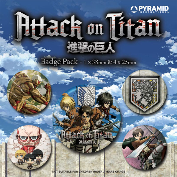 Pyramid International Attack on Titan Season 3 Odznaky 5-Pack