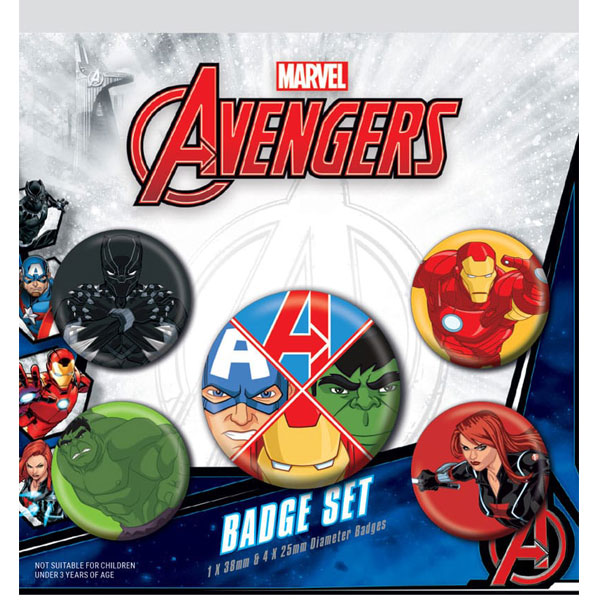 Pyramid International Marvel Avengers Odznaky 5-Pack